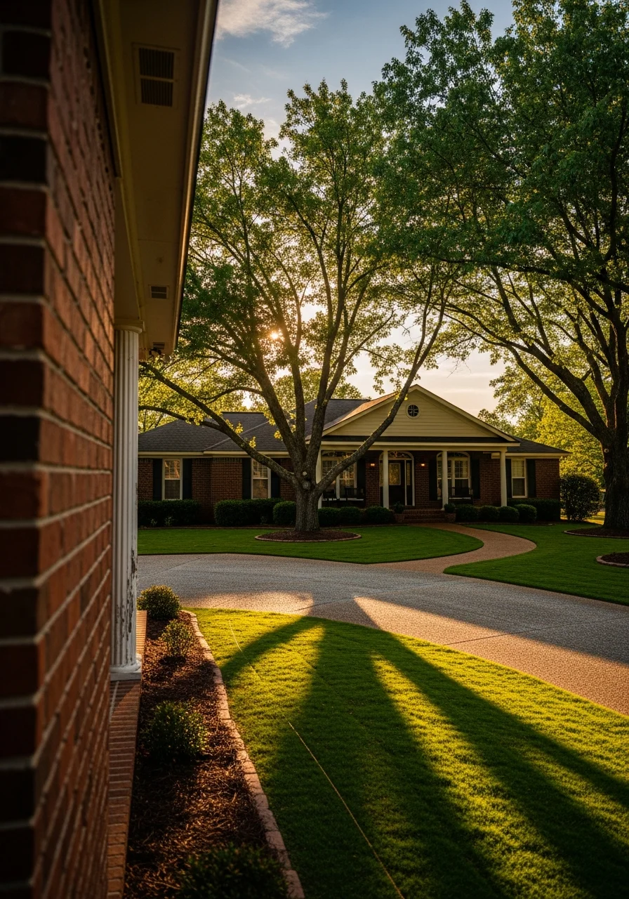 Residential home in Scottsboro with mature trees and a front porch typical of Jackson County neighborhoods.